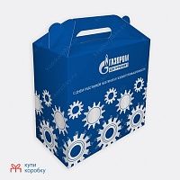 Самосборные коробки с логотипом для новогоднего подарка